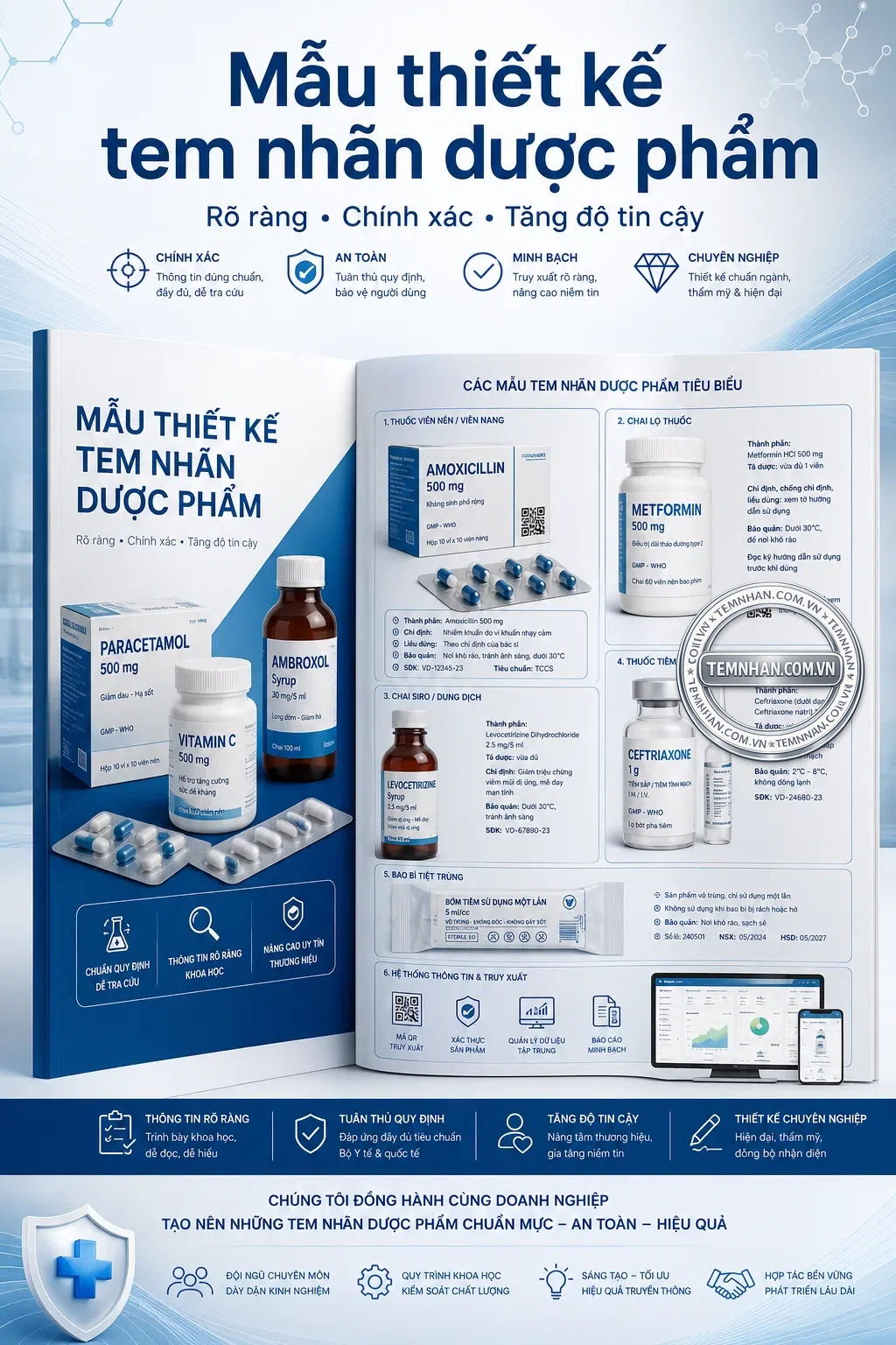 Mau Thiet Ke Tem Nhan Duoc Pham