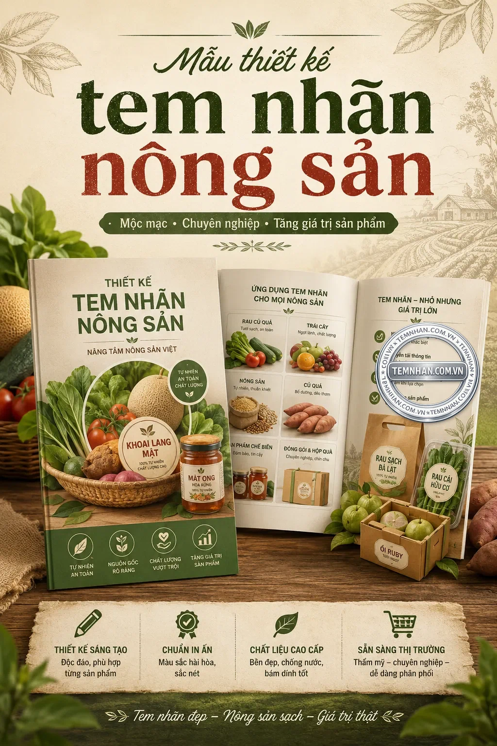 Mau Thiet Ke Tem Nhan Nong San